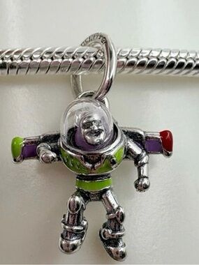 Like new Pandora Disney Pixar Toy Story Buzz Lightyear Dangle Charm Sterling Sil